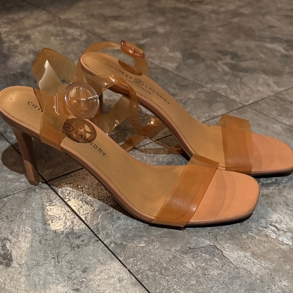Chinese Laundry Transparent Orange Heels - Picture 4 of 8